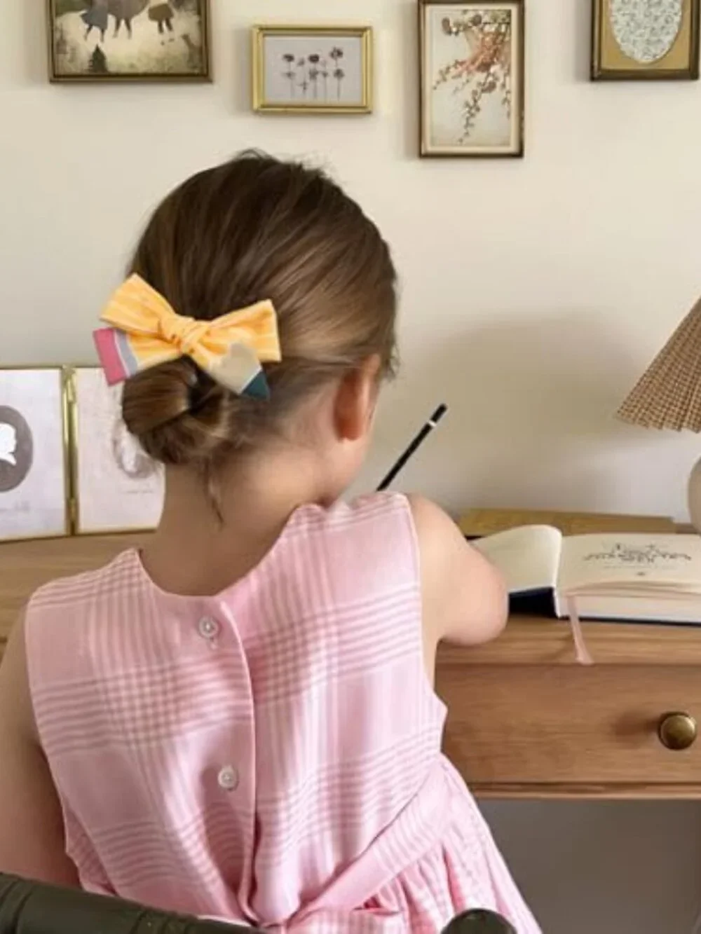 Pencil Hair Clips Back to School Hair Bows for Teacher Student First Day Gifts
